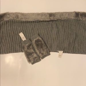 New York and Company scarf and gloves